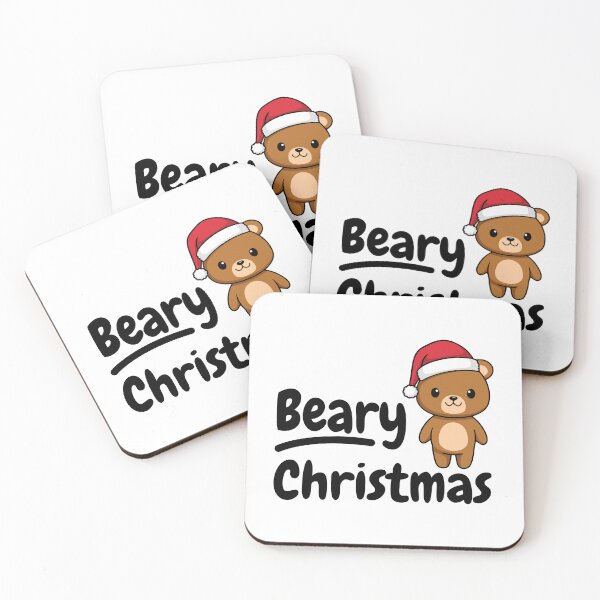 Item preview, Beary Christmas! Cute Christmas Bear Pun designed and sold by PMCreative.