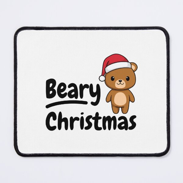 Item preview, Beary Christmas! Cute Christmas Bear Pun designed and sold by PMCreative.