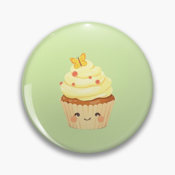Item preview, Lemon Swirl Cupcake with a Cheerful Fondant Butterfly designed and sold by ShroomForge.