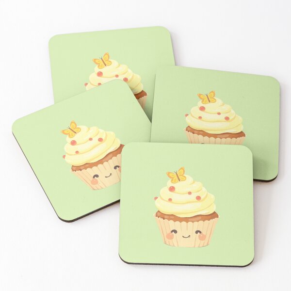 Item preview, Lemon Swirl Cupcake with a Cheerful Fondant Butterfly designed and sold by ShroomForge.