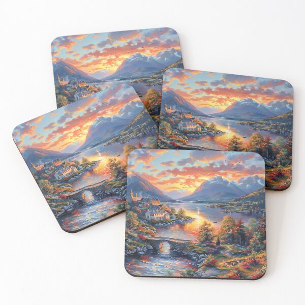 Item preview, Fall Sunrise Village  designed and sold by Dawn van Doorn.