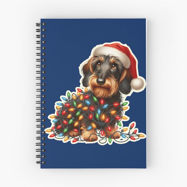 Item preview, Wire-haired Dachshund Xmas lights gift designed and sold by ThisDress.