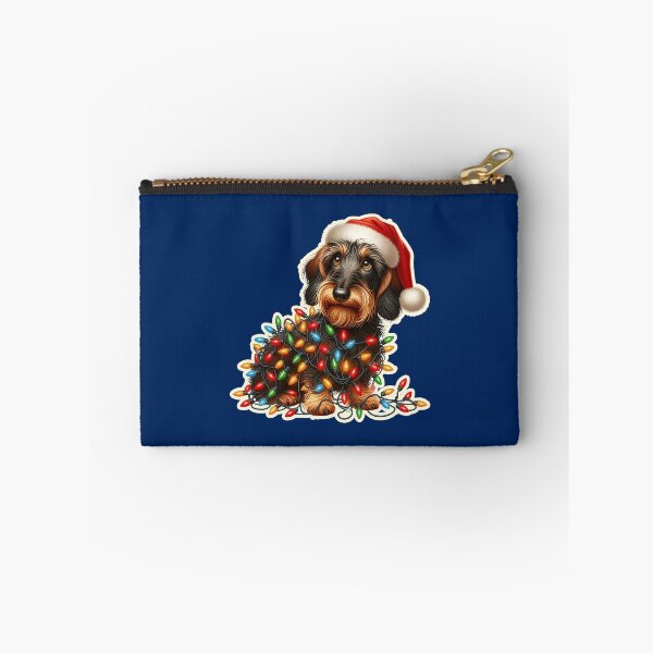 Item preview, Wire-haired Dachshund Xmas lights gift designed and sold by ThisDress.