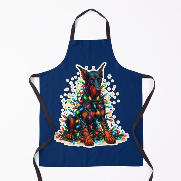 Artikelvorschau, Dobermann, Dobie Weihnachtsbeleuchtung Geschenk entworfen und verkauft von ThisDress.