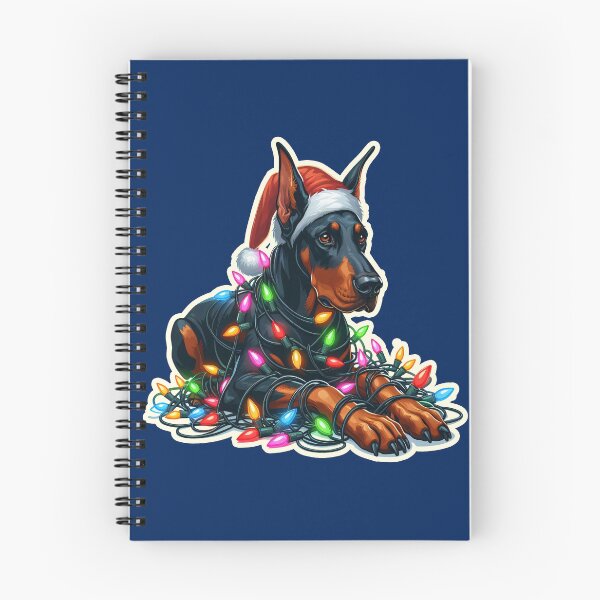 Item preview, Doberman, Dobie Xmas lights gift designed and sold by ThisDress.