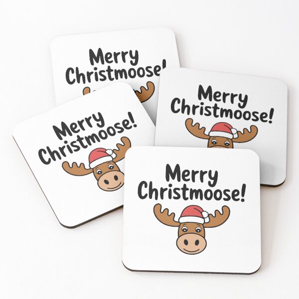 Item preview, Merry Christmoose! Cute Christmas Moose Pun designed and sold by PMCreative.