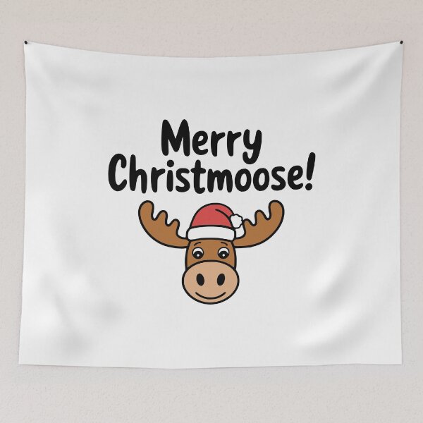 Item preview, Merry Christmoose! Cute Christmas Moose Pun designed and sold by PMCreative.