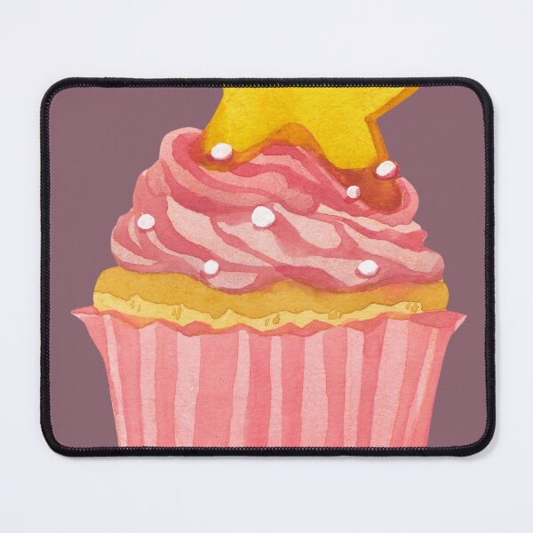 Item preview, Cupcake Light Pink and Yellow design designed and sold by SimplyPsycho.
