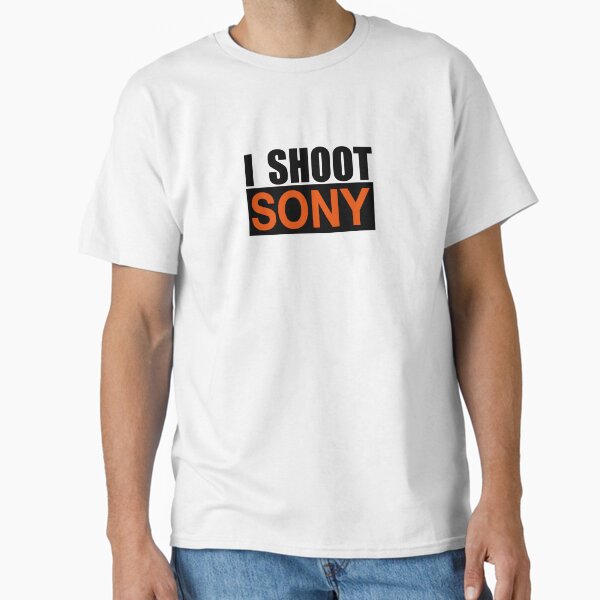 Vista previa del artículo con la obra «Diseño del logotipo I Shoot Sony para la camiseta Sony Alpha.», diseñado y vendido por athurbubble.