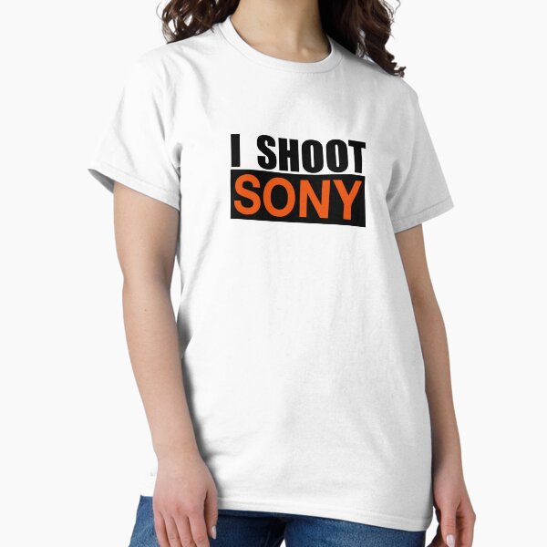 Vista previa del artículo con la obra «Diseño del logotipo I Shoot Sony para la camiseta Sony Alpha.», diseñado y vendido por athurbubble.