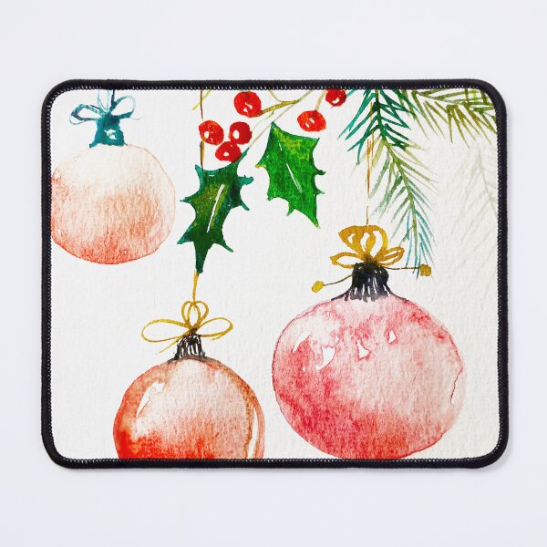 Item preview, Pink baubles Christmas, postcards designed and sold by Myartspace.