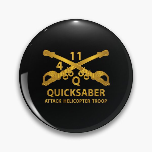 Item preview, ATK Helicopter Troop - Q - 4 - 11th ACR - Branch w Txt X 300 designed and sold by Military Insignia Products.