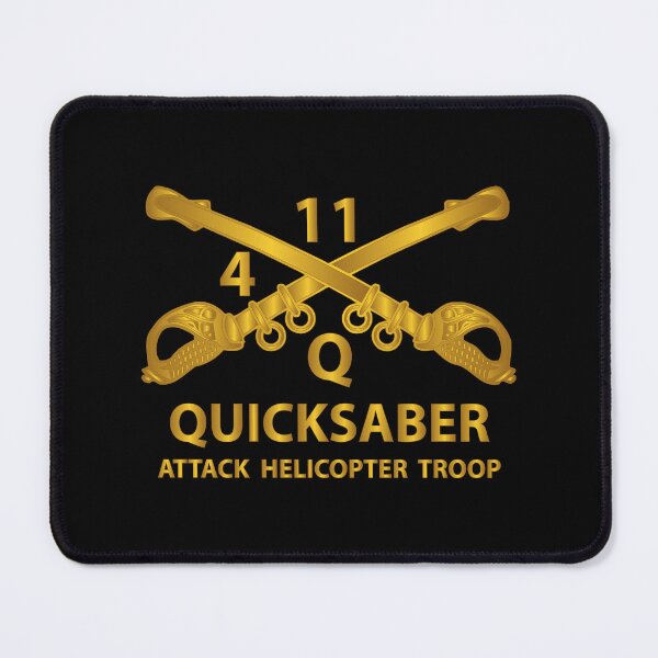 Item preview, ATK Helicopter Troop - Q - 4 - 11th ACR - Branch w Txt X 300 designed and sold by Military Insignia Products.