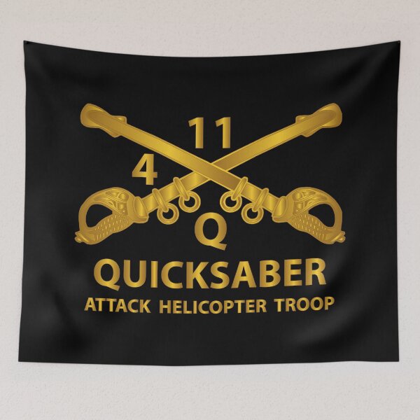 Item preview, ATK Helicopter Troop - Q - 4 - 11th ACR - Branch w Txt X 300 designed and sold by Military Insignia Products.