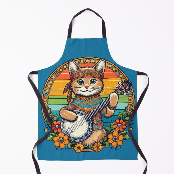 Item preview, Hippie Banjo Cat designed and sold by RayCrimson.