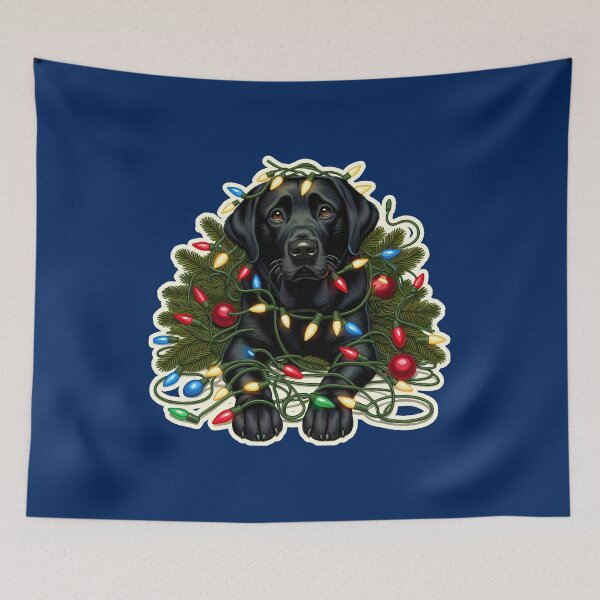 Item preview, Labrador, Lab Xmas lights Christmas gift designed and sold by ThisDress.