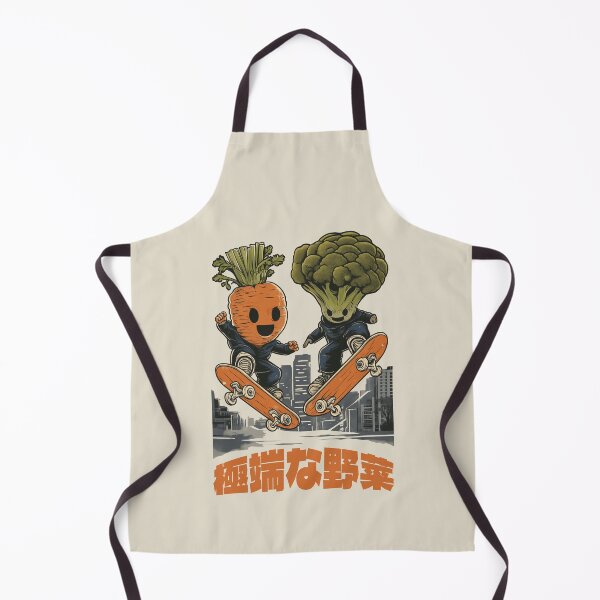 Item preview, Broccoli and carrot on urban skateboards 80s designed and sold by OrenjiArtShop.