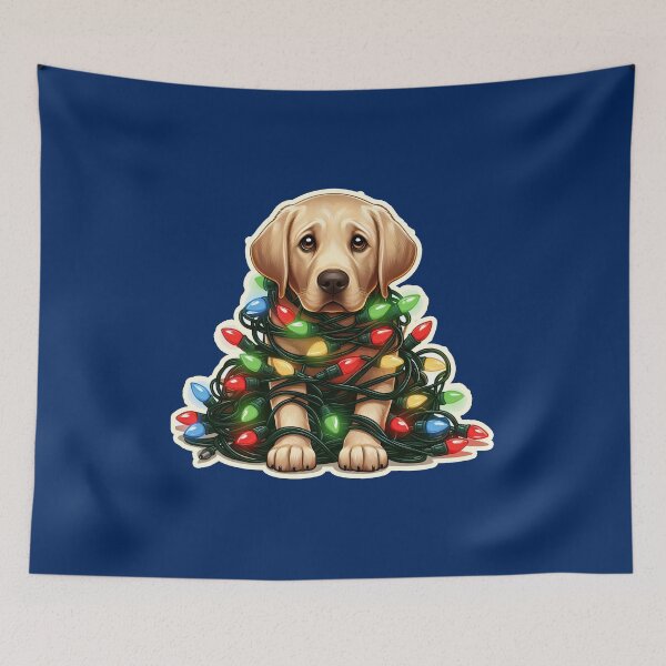 Item preview, Labrador, Lab Xmas lights Christmas gift designed and sold by ThisDress.