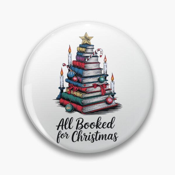 Item preview, All Booked For Christmas - Book Lovers , Christmas Book designed and sold by luannsemmsobre.