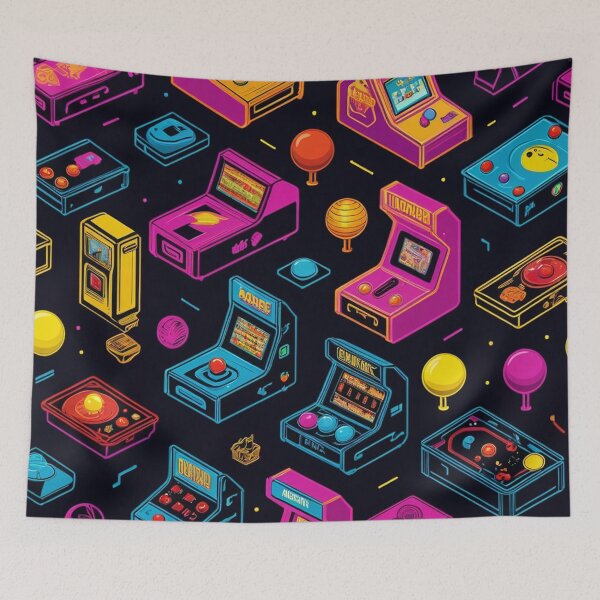 Item preview, Neon Arcade Dreams designed and sold by graphicbidu.