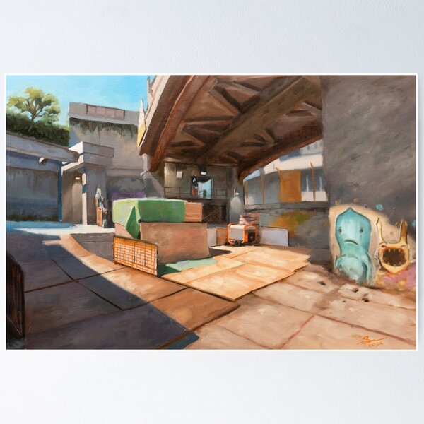 Item preview, Counter Strike 2, Overpass - B Site designed and sold by shreyasfineart.