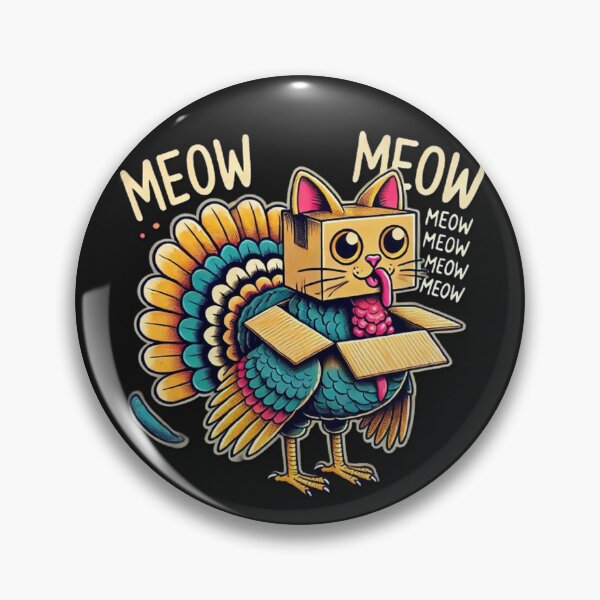 Item preview, Thanksgiving Turkey Cat Meow Funny Men Women Thanksgiving designed and sold by SztylishDesigns.