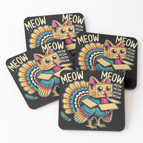 Item preview, Thanksgiving Turkey Cat Meow Funny Men Women Thanksgiving designed and sold by SztylishDesigns.