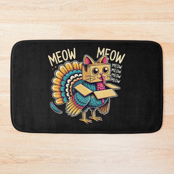 Item preview, Thanksgiving Turkey Cat Meow Funny Men Women Thanksgiving designed and sold by SztylishDesigns.