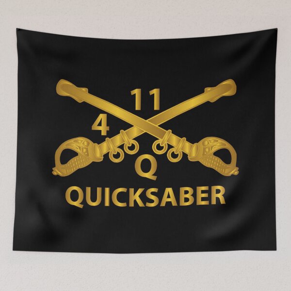 Item preview, ATK Helicopter Troop - Q - 4 - 11th ACR - Branch w Txt - HAT X 300 designed and sold by Military Insignia Products.