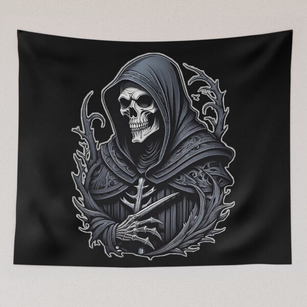 Item preview, Grim reaper tattoo style  designed and sold by Heaven Welch.