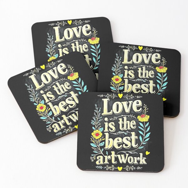 Item preview, Love is Art - Vintage Pop Art Meme designed and sold by Earth Nature Creations.