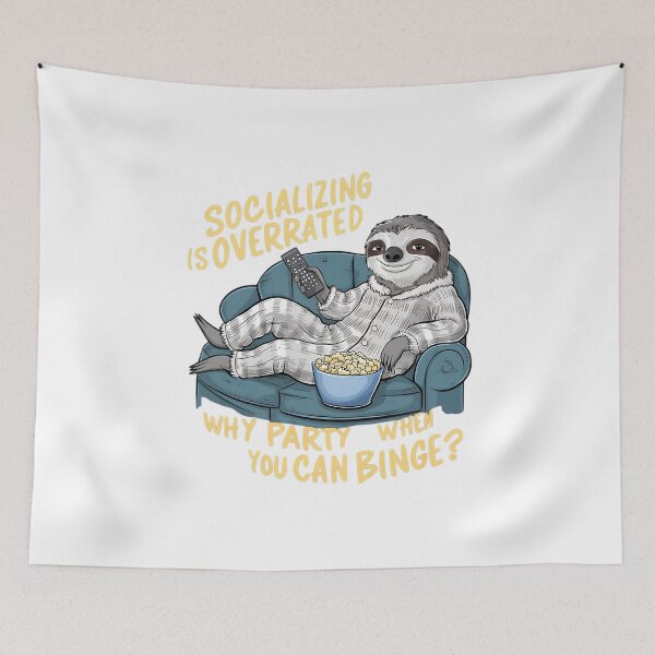 Item preview, Socializing is overrated  designed and sold by StuffsStore.