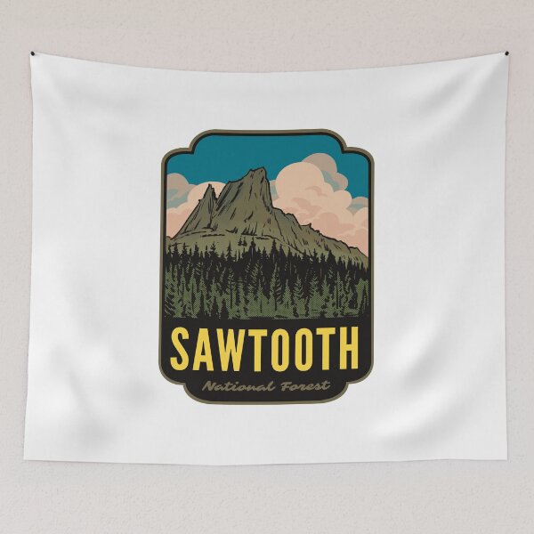Item preview, Sawtooth National Forest Idaho Retro designed and sold by HalpinDesign.