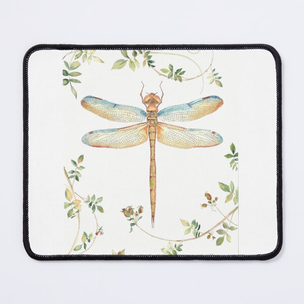 Item preview, Dragonfly With Rose Hips B designed and sold by Jean Plout.