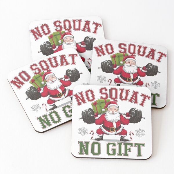 Item preview, Funny Fitness Santa Christmas Design - No Squat, No Gift  designed and sold by Bmd4Fitness.