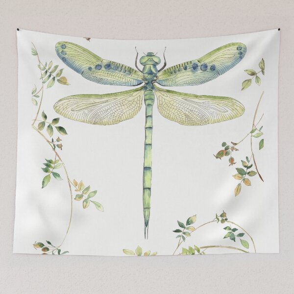 Item preview, Dragonfly With Rose Hips C designed and sold by Jean Plout.
