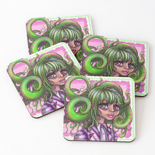 Item preview, Octopus girl creepy cute designed and sold by Levana-Jane.