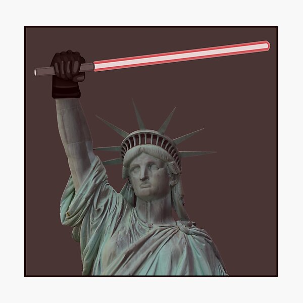 "Statue of Liberty Lightsaber" Photographic Print for Sale by VonkArt