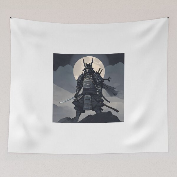 Item preview, Dark Ancestral Japanese Samurai Drawn designed and sold by Gina-Rosa.