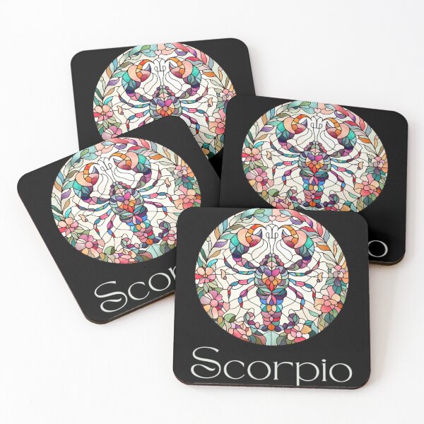 Item preview, Scorpio Horoscope Sign - Zodiac Stained Glass designed and sold by DreamsArtwear.