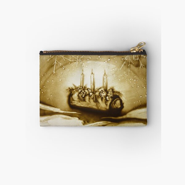 Item preview, Yule Log Christmas Postcard Sand Art designed and sold by sandexperiment.