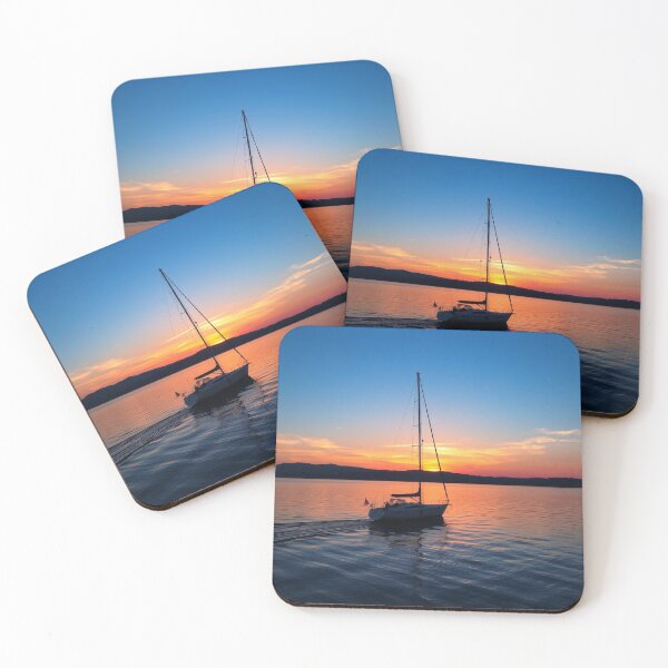Item preview, Sailing yacht in the sunset designed and sold by GasconyPassion.