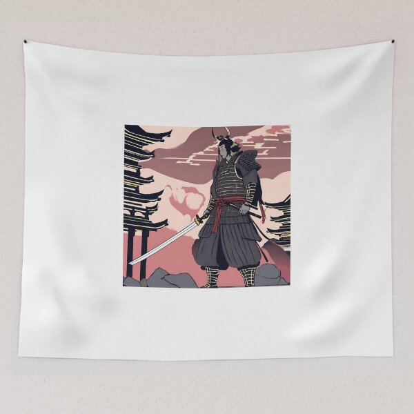 Item preview, Dark Ancestral Japanese Samurai Drawn designed and sold by Gina-Rosa.