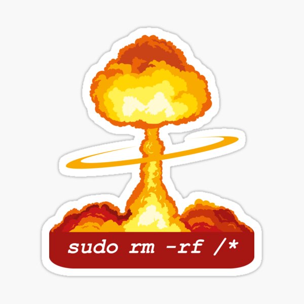 Item preview, nuclear sudo funny linux meme designed and sold by TitoDesignerr.