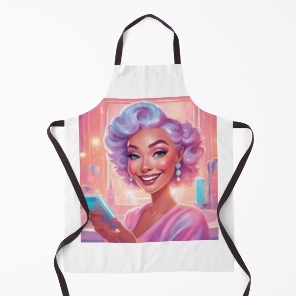 Item preview, Retro Glamour Illustration of Beauty and Technology designed and sold by goodartpro7com.