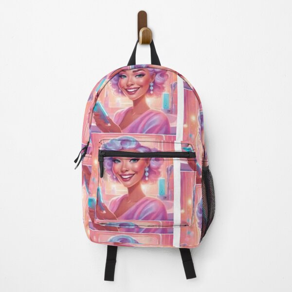 Item preview, Retro Glamour Illustration of Beauty and Technology designed and sold by goodartpro7com.