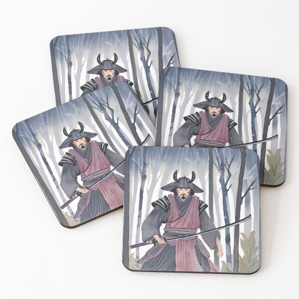 Item preview, Dark Ancestral Japanese Samurai Drawn designed and sold by Gina-Rosa.