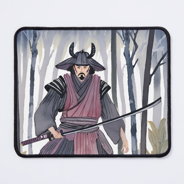 Item preview, Dark Ancestral Japanese Samurai Drawn designed and sold by Gina-Rosa.