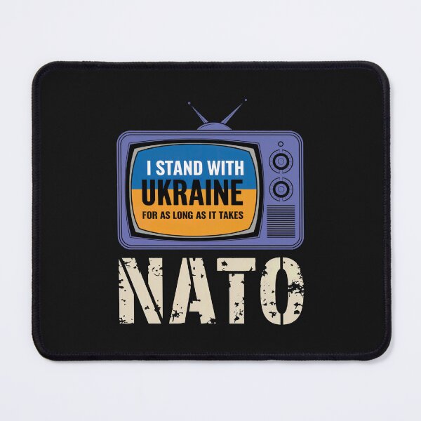 Item preview, I Stand With Ukraine NATO Support TV Print designed and sold by cabana.space.