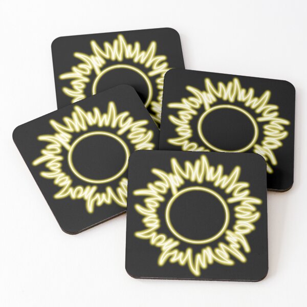 Item preview, Neon effect sun design #1 black background designed and sold by PEB-creative24.